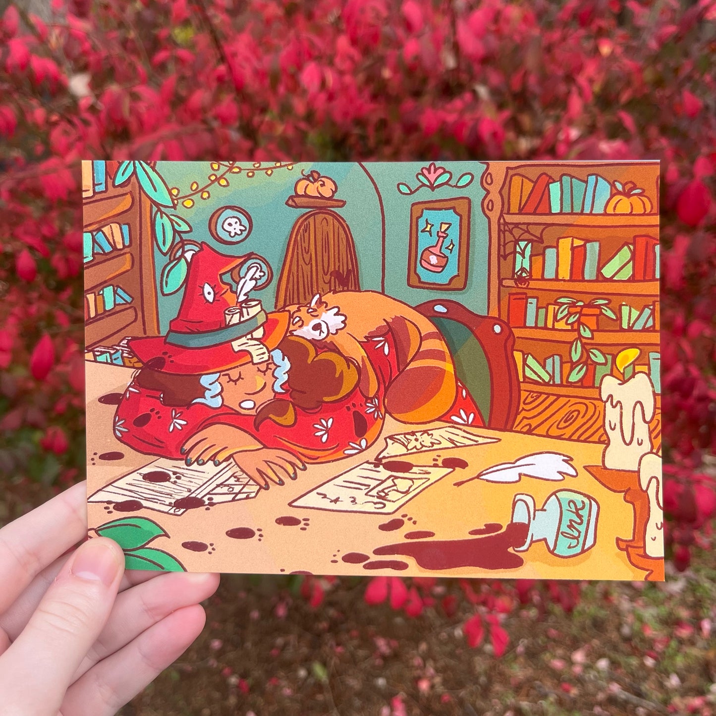 Sleepy Witch Print
