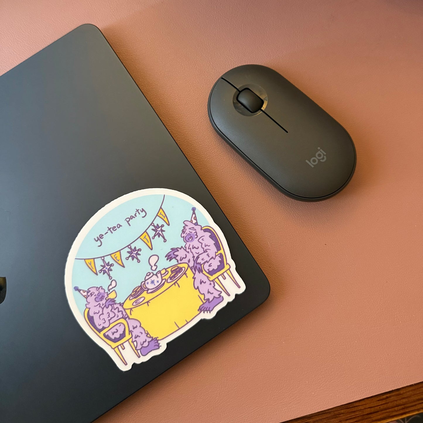"Ye-Tea" Party Sticker