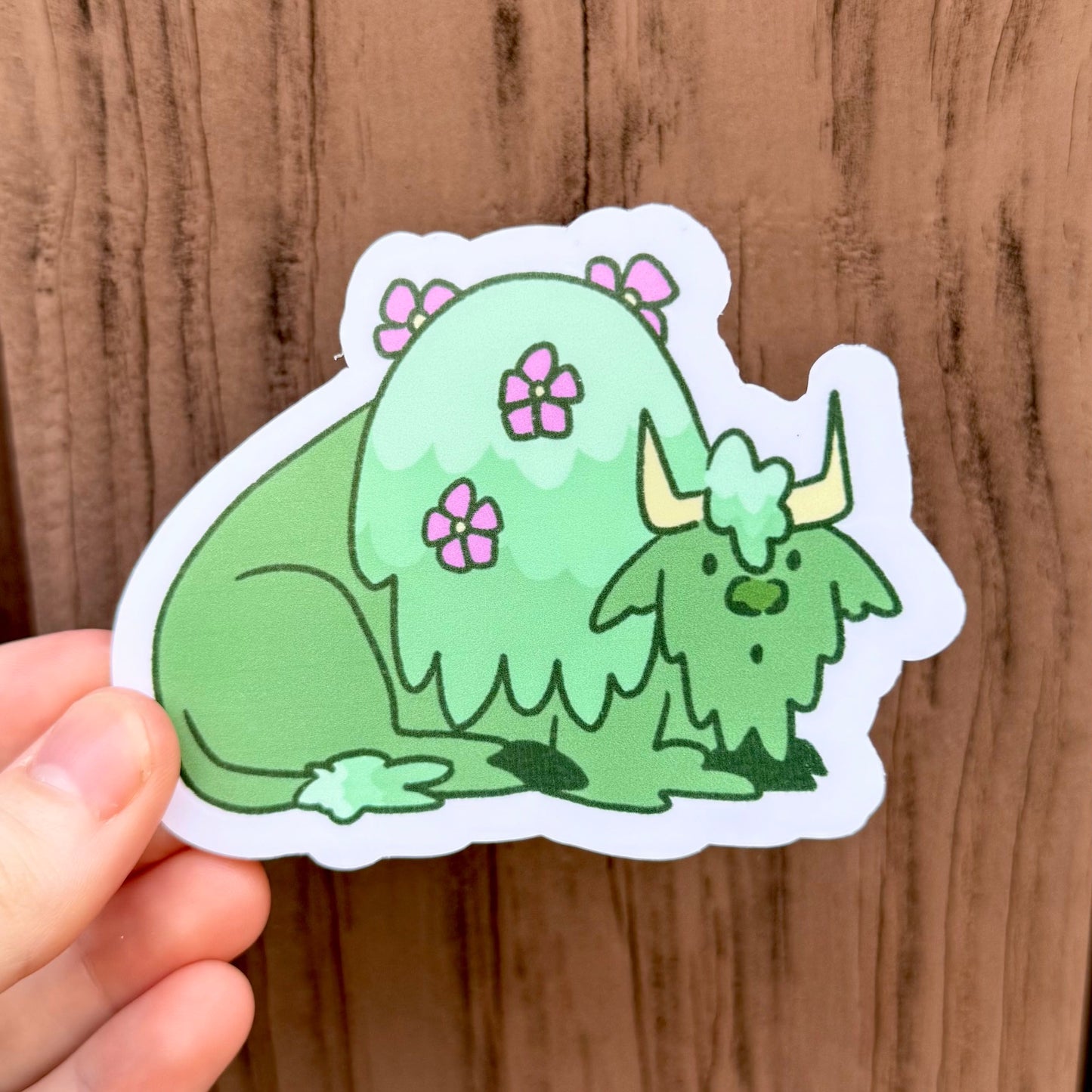 Moss Bison Stickers